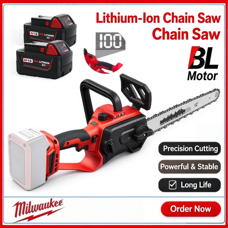 Cordless Chainsaw 12 Inch Battery - Аккумуляторная цепная пила Milwaukee 12 дюймов,