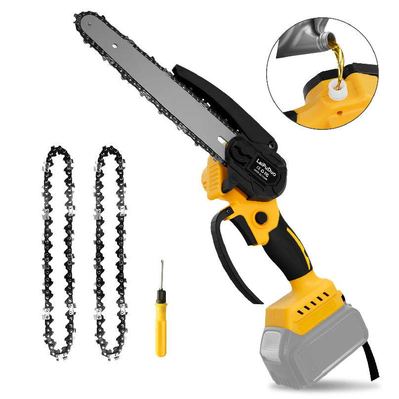 Brushless Chainsaw 8 Inch 20V - Бесщеточная мини-цепная пила 8 дюймов, аккумуляторная