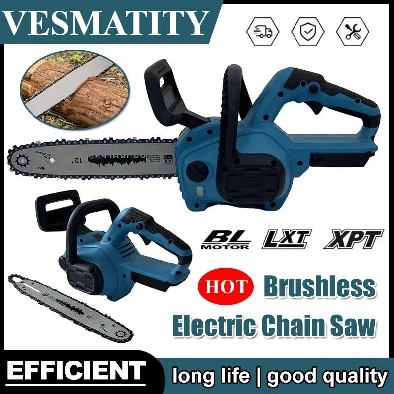 Cordless Chainsaw 12 Inch Battery - Электрическая цепная пила 12 дюймов с