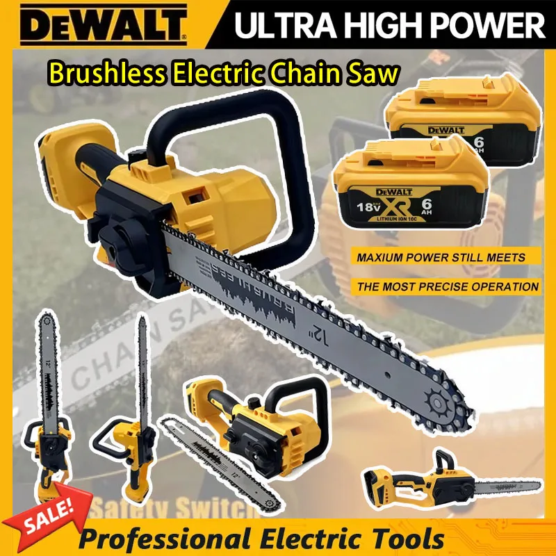Cordless Chainsaw 12 Inch Battery - Аккумуляторная бесщеточная цепная пила Dewalt 12