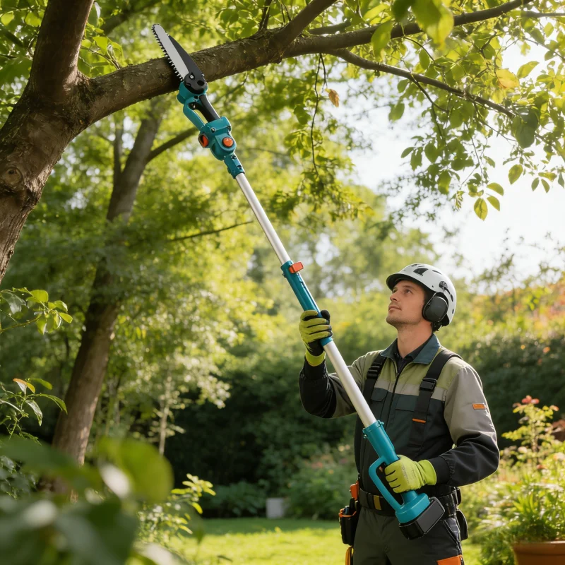 Pole Saw Cordless Telescopic - Аккумуляторная электрическая пила для обрезки высоких
