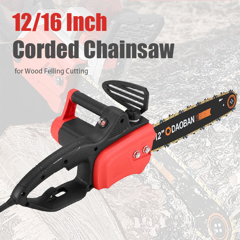 Electric Chainsaw 16 Inch Corded - Новая мощная 12/16-дюймовая проводная цепная пила