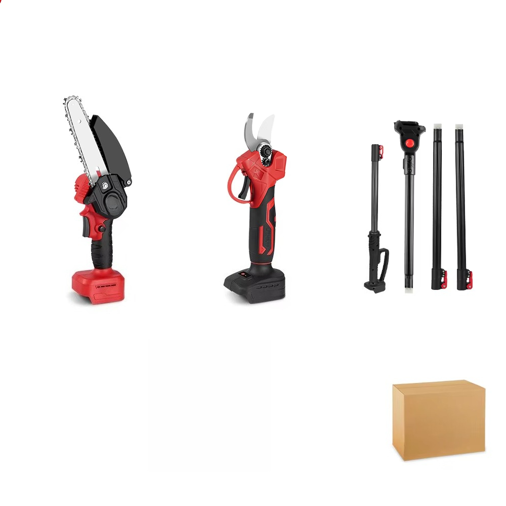 Pole Saw Cordless Telescopic - Бесщеточный набор садовых инструментов: электрические секаторы,