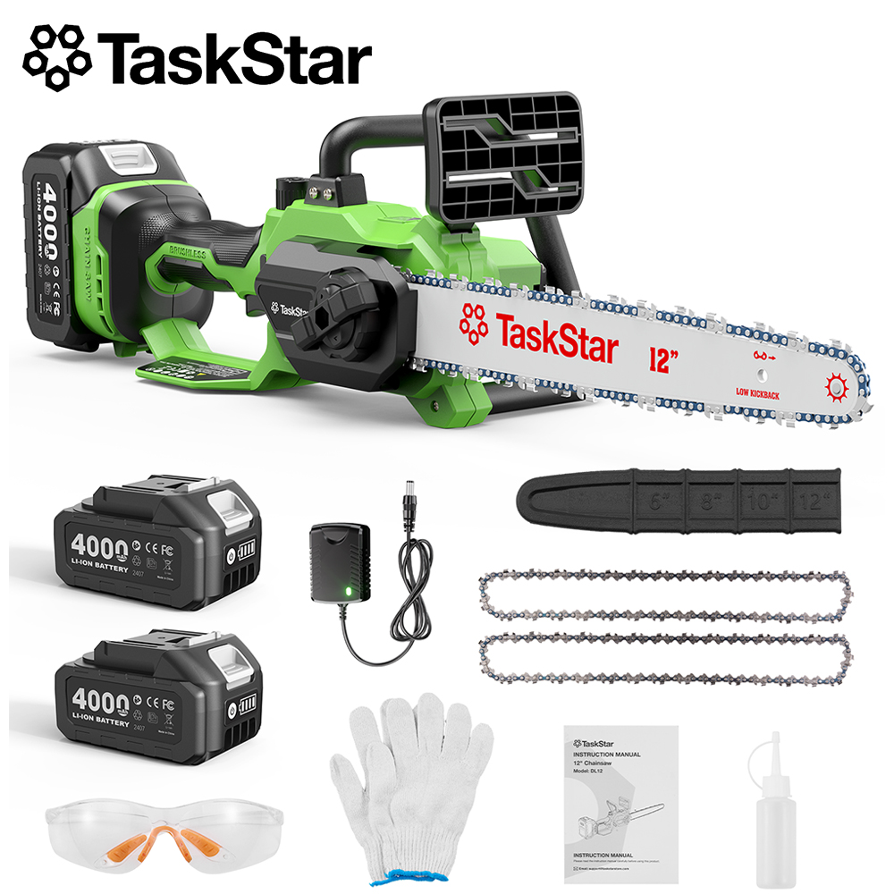 Бесщеточная электрическая цепн – обзор и цена Cordless Chainsaw 12 Inch Battery