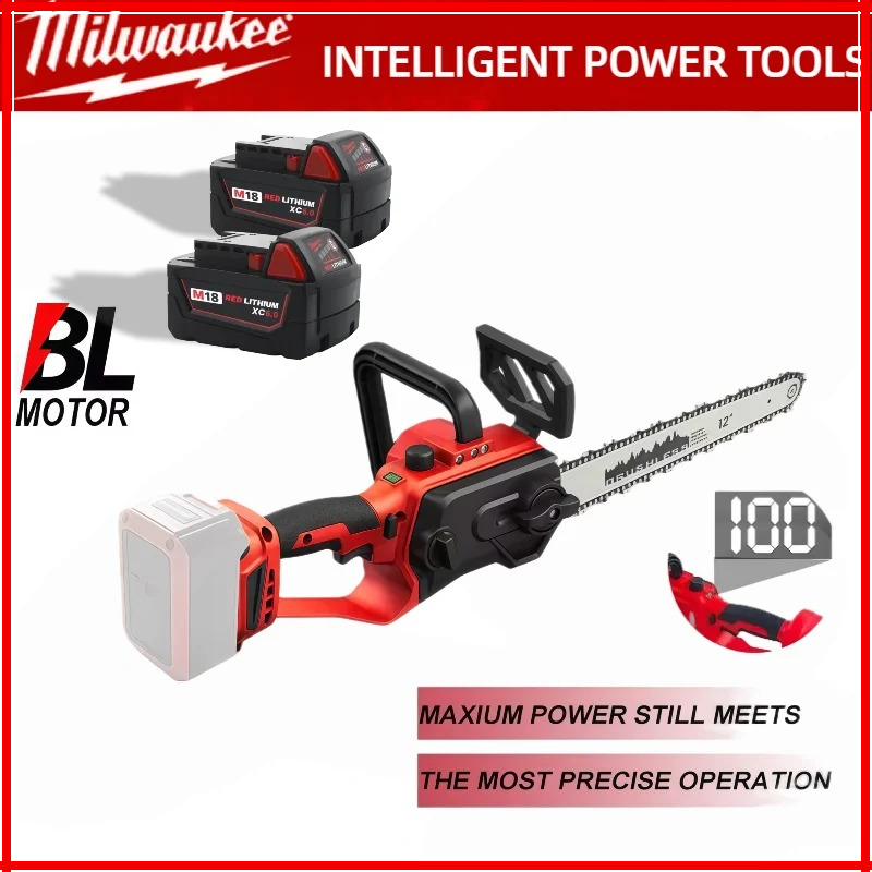 Аккумуляторная цепная пила Mil – обзор и цена Cordless Chainsaw 12 Inch Battery