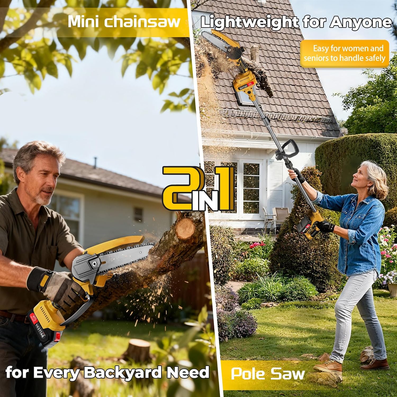 Аккумуляторная мини-цепная пил – обзор и цена Mini Chainsaw 6 Inch Cordless