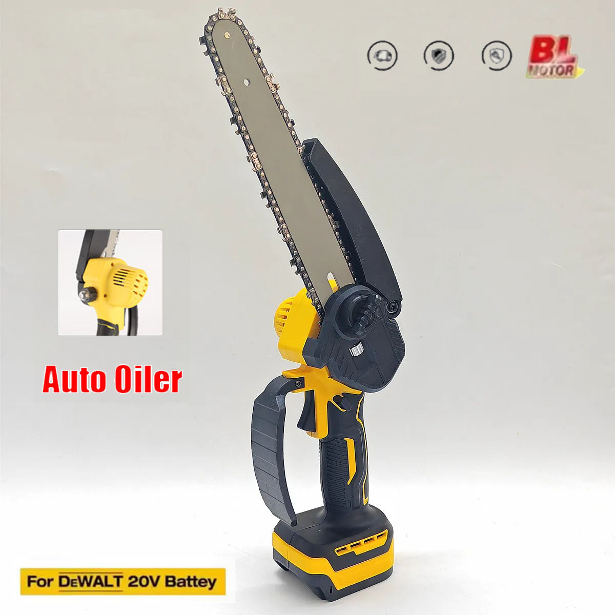 Подходит для DeWALT 20 В 18 В, – обзор и цена Brushless Chainsaw 8 Inch 20V