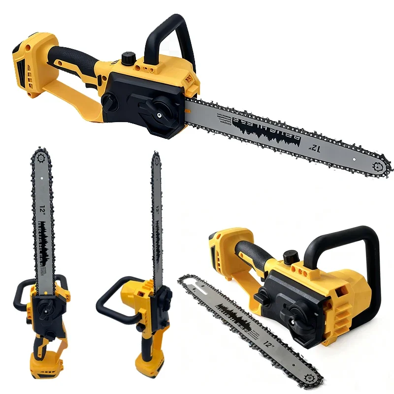 Аккумуляторная бесщеточная цеп – обзор и цена Cordless Chainsaw 12 Inch Battery