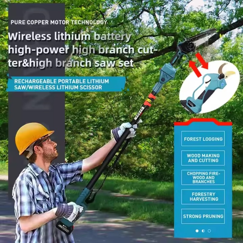 DTWA2-0058 Садовая аккумулятор – обзор и цена Pole Saw Cordless Telescopic