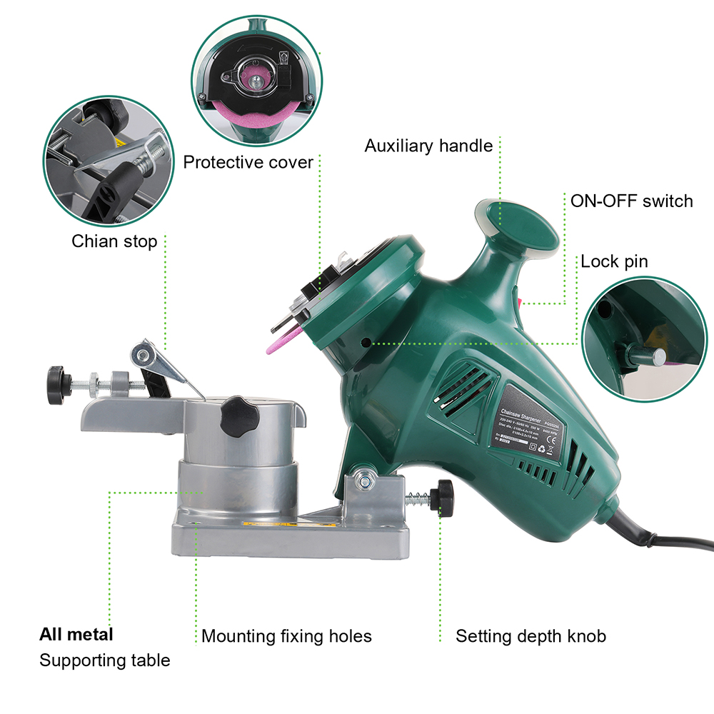 POSENPRO 250 Вт точилка для це – обзор и цена Chainsaw Sharpener Electric