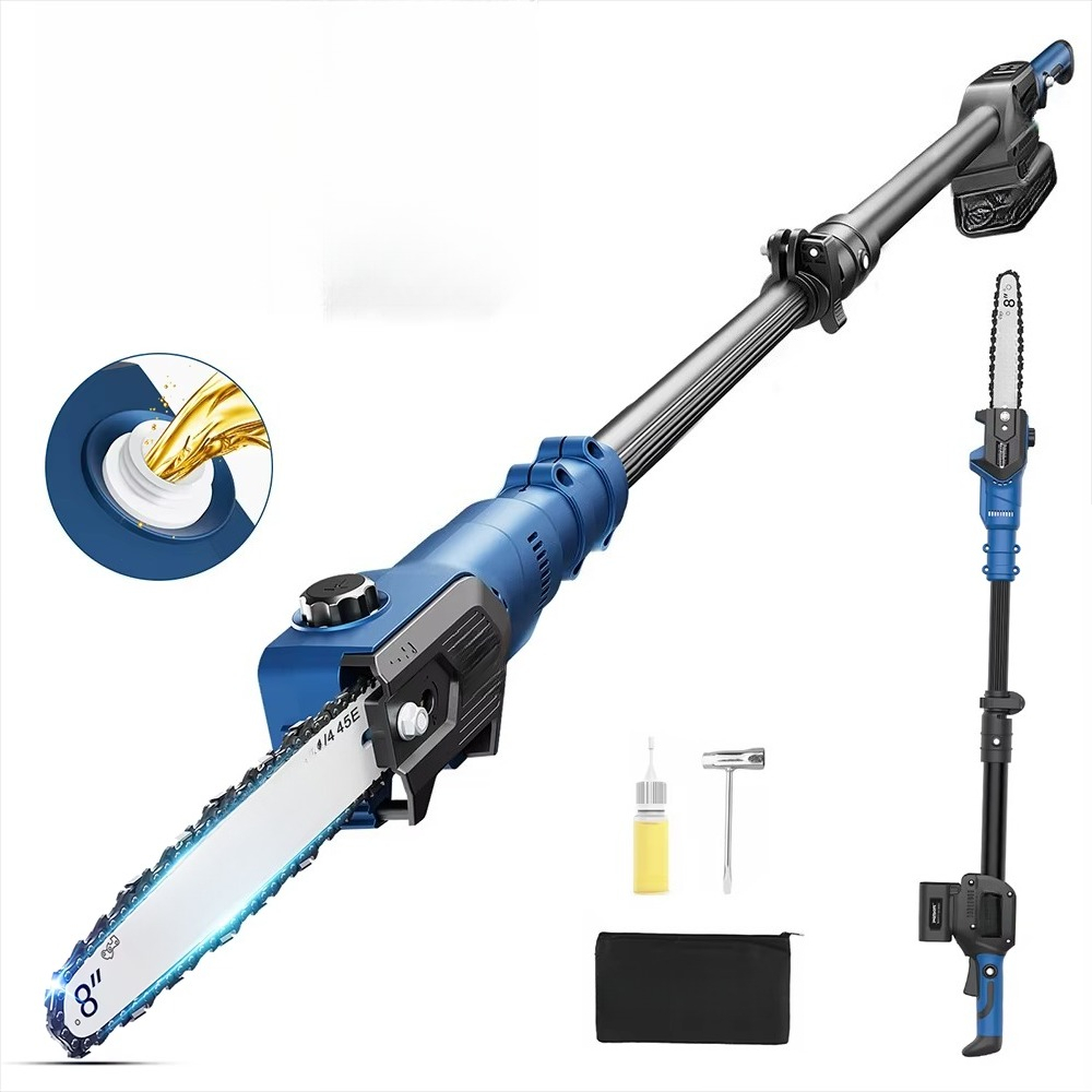 Аккумуляторная цепная пила 21В – обзор и цена Pole Saw Cordless Telescopic