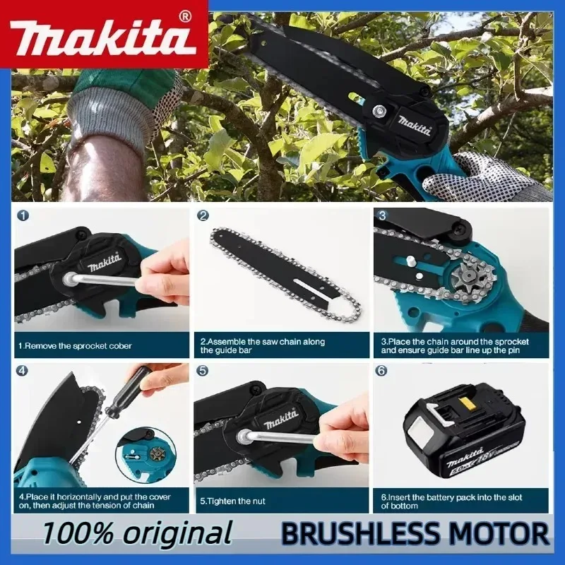 Аккумуляторная цепная пила Mak – обзор и цена Mini Chainsaw 6 Inch Cordless