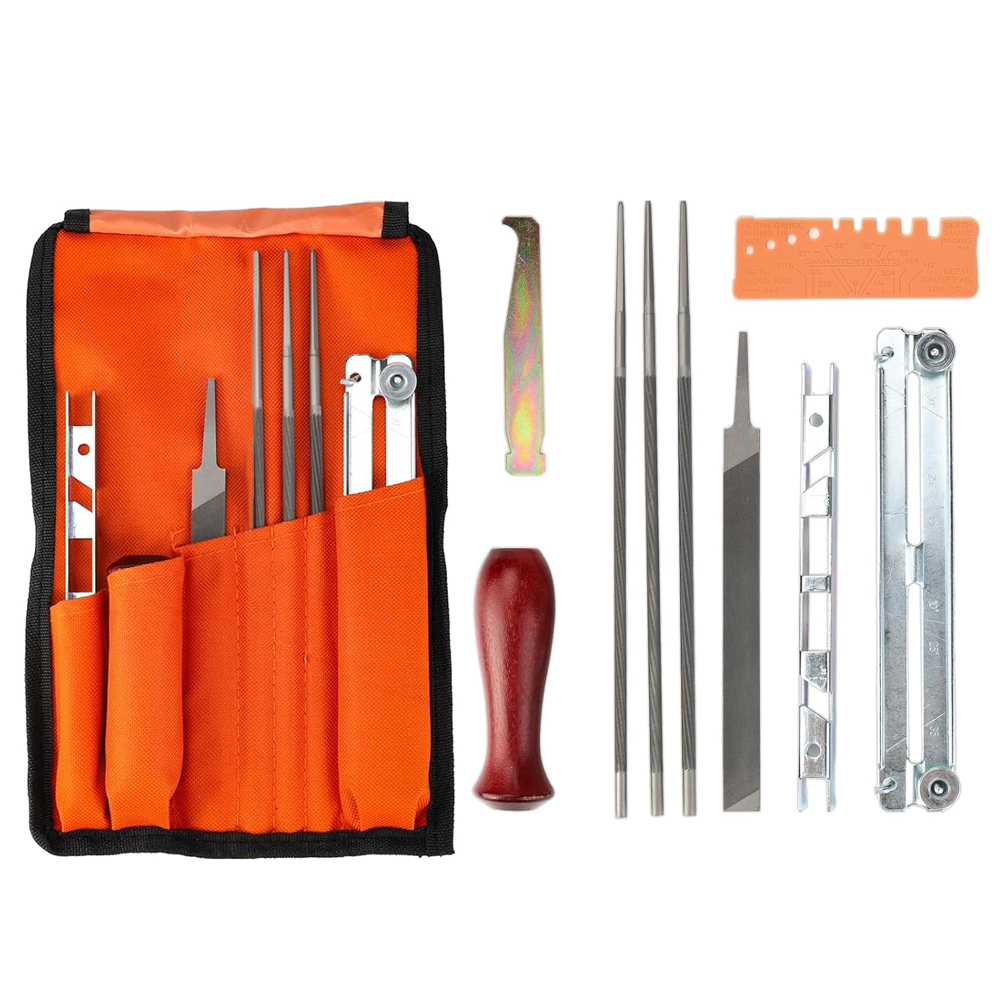 10 шт., набор для заточки цепи – обзор и цена Chainsaw File Kit Round