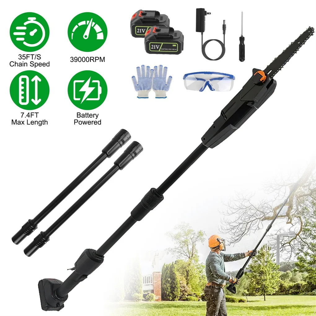 Аккумуляторная пила, телескопи – обзор и цена Pole Saw Cordless Telescopic