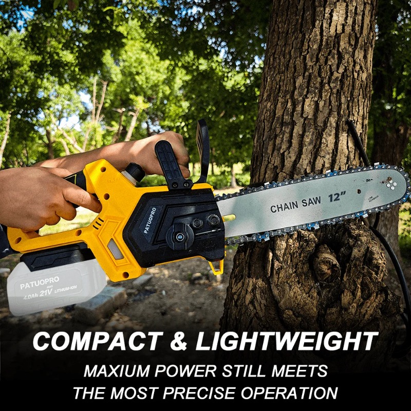 【Хит продаж】12-дюймовая бесщет – обзор и цена Cordless Chainsaw 12 Inch Battery