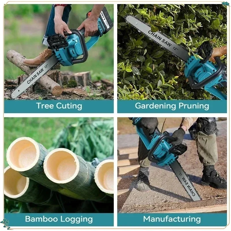 Бесщеточная цепная пила для де – обзор и цена Cordless Chainsaw 12 Inch Battery