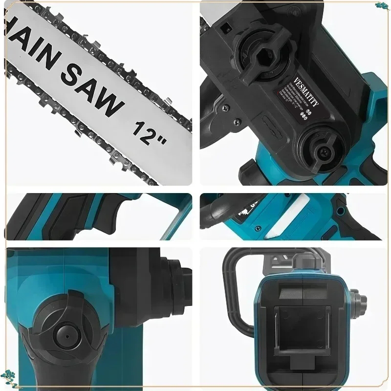 Бесщеточная цепная пила для де – обзор и цена Cordless Chainsaw 12 Inch Battery
