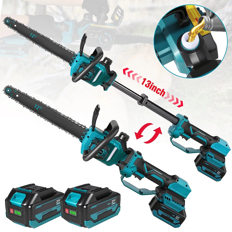 12-дюймовая бесщеточная цепная – обзор и цена Pole Saw Cordless Telescopic